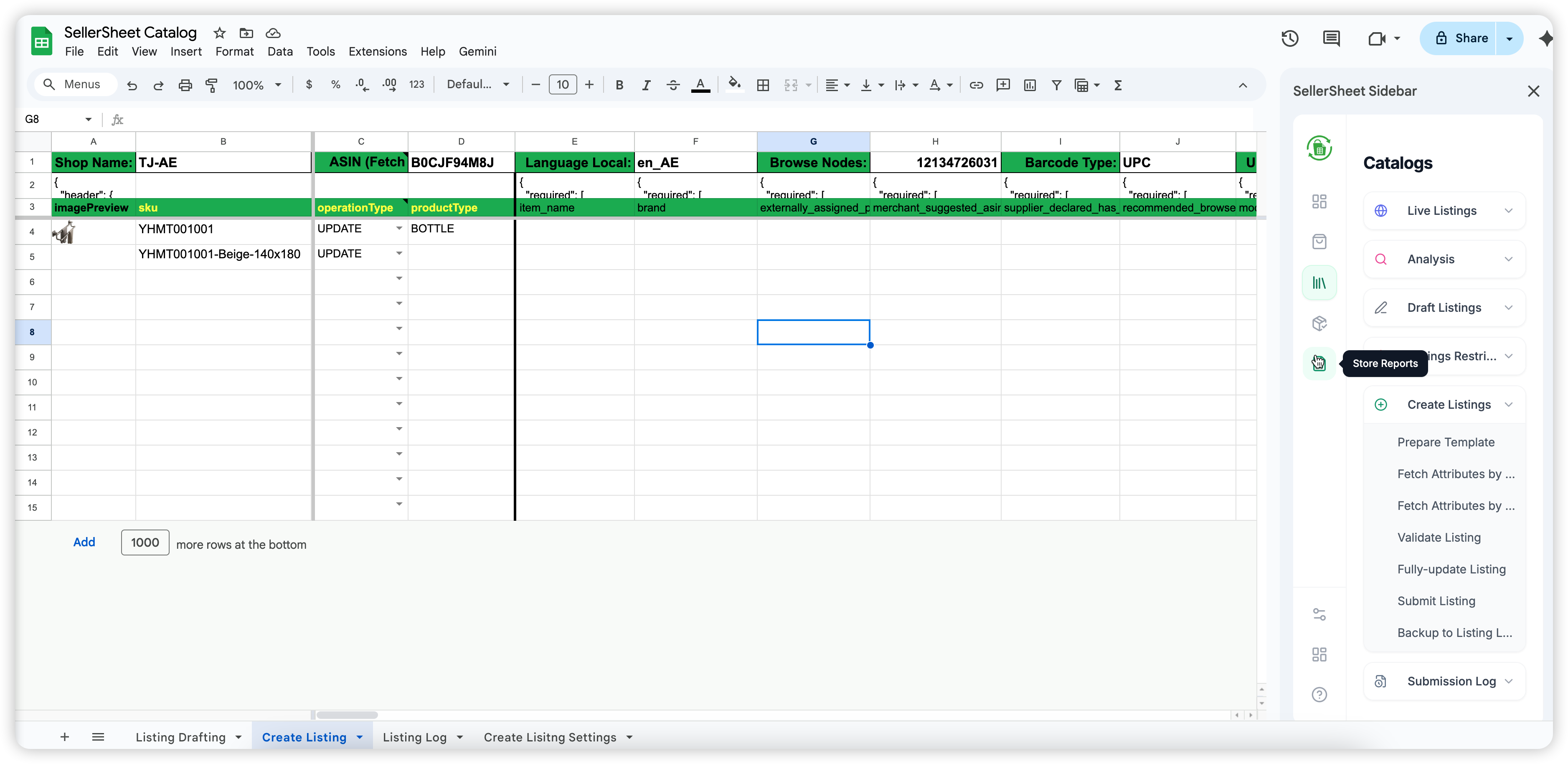 Submission Log Sheet