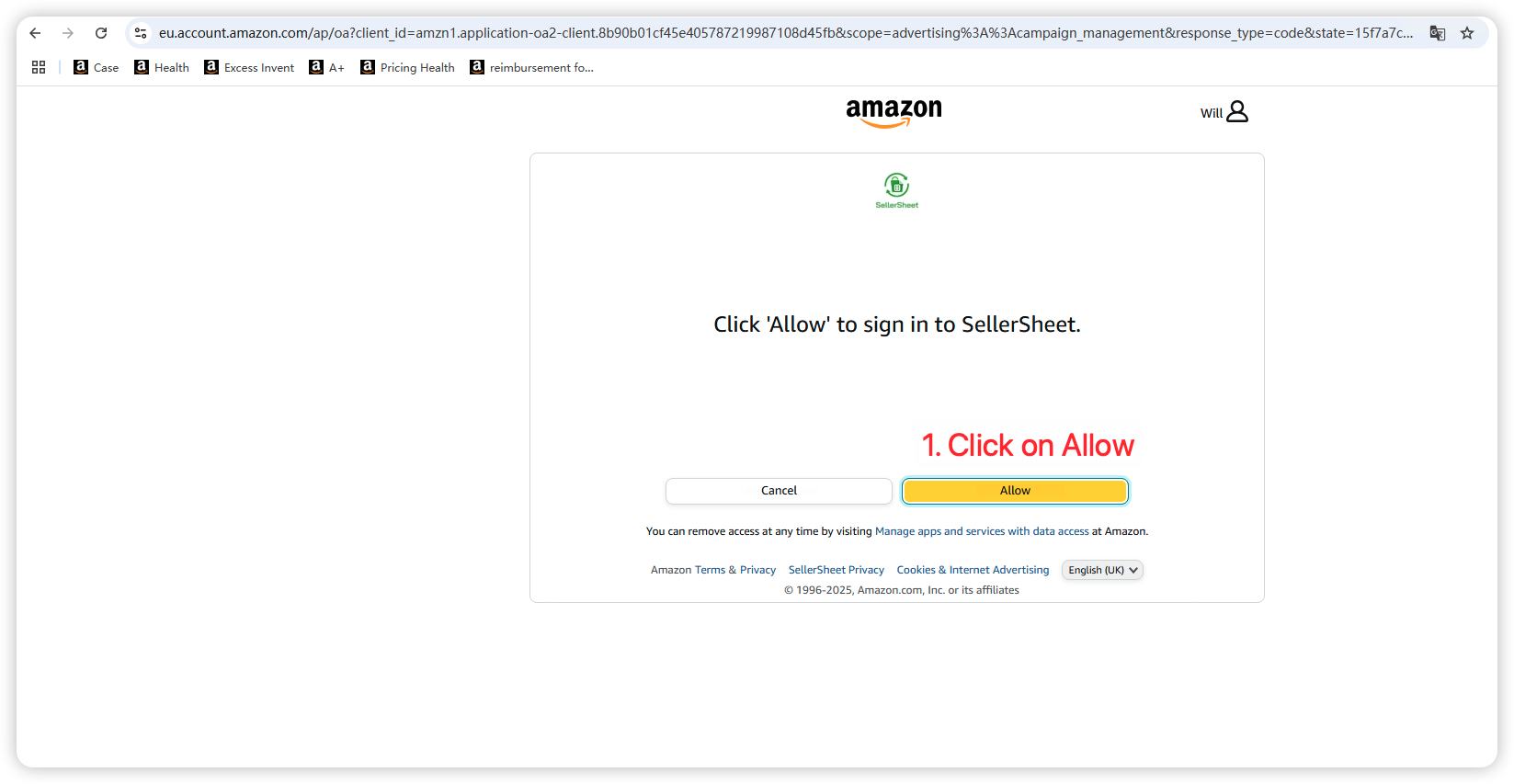 Ads authorization