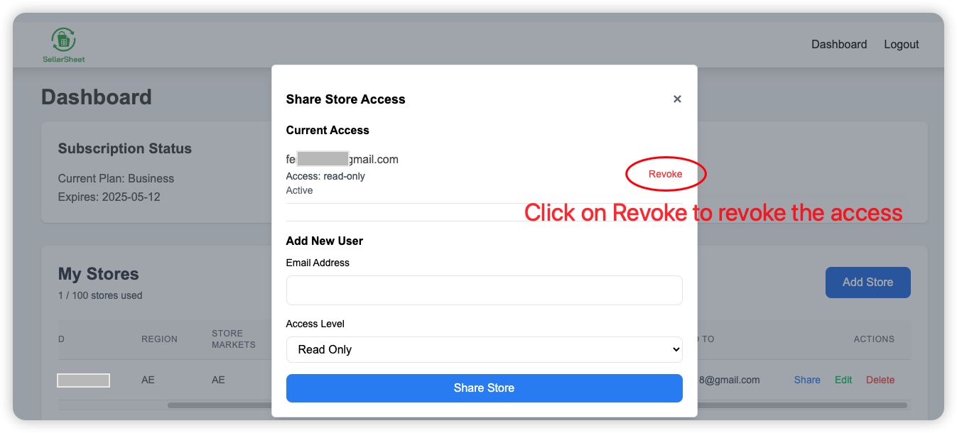 Revoke access